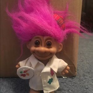 Vintage Artist Troll Doll